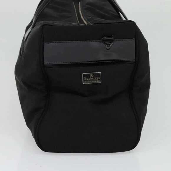 Burberrys Black label Hand Bag Canvas 2way Black Auth ti3104 - Picture 6 of 16